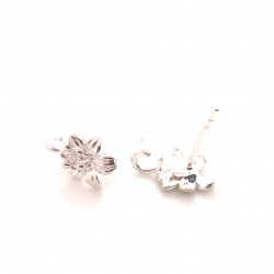 Earpin with flower RS26