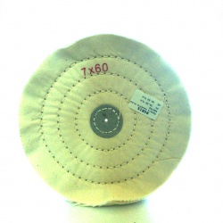 White muslin disc 180mm 7/60