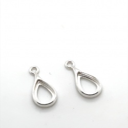 Earrings pendant in tear shape