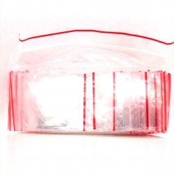Recloseable plastic bag 60/80